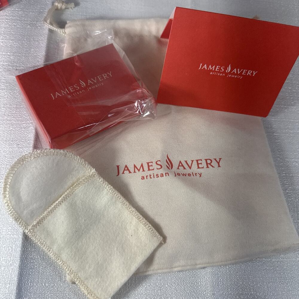 James Avery Jewelry Drawstring Pouch, Box, Jewelry Pouch & Card-ONLY